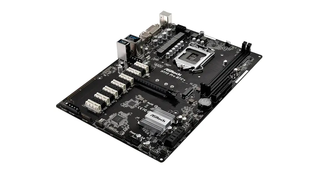 ASRock H Pro BTC+ Mining Motherboard with 13 PCI Express Slots Used – Thriftking Computer