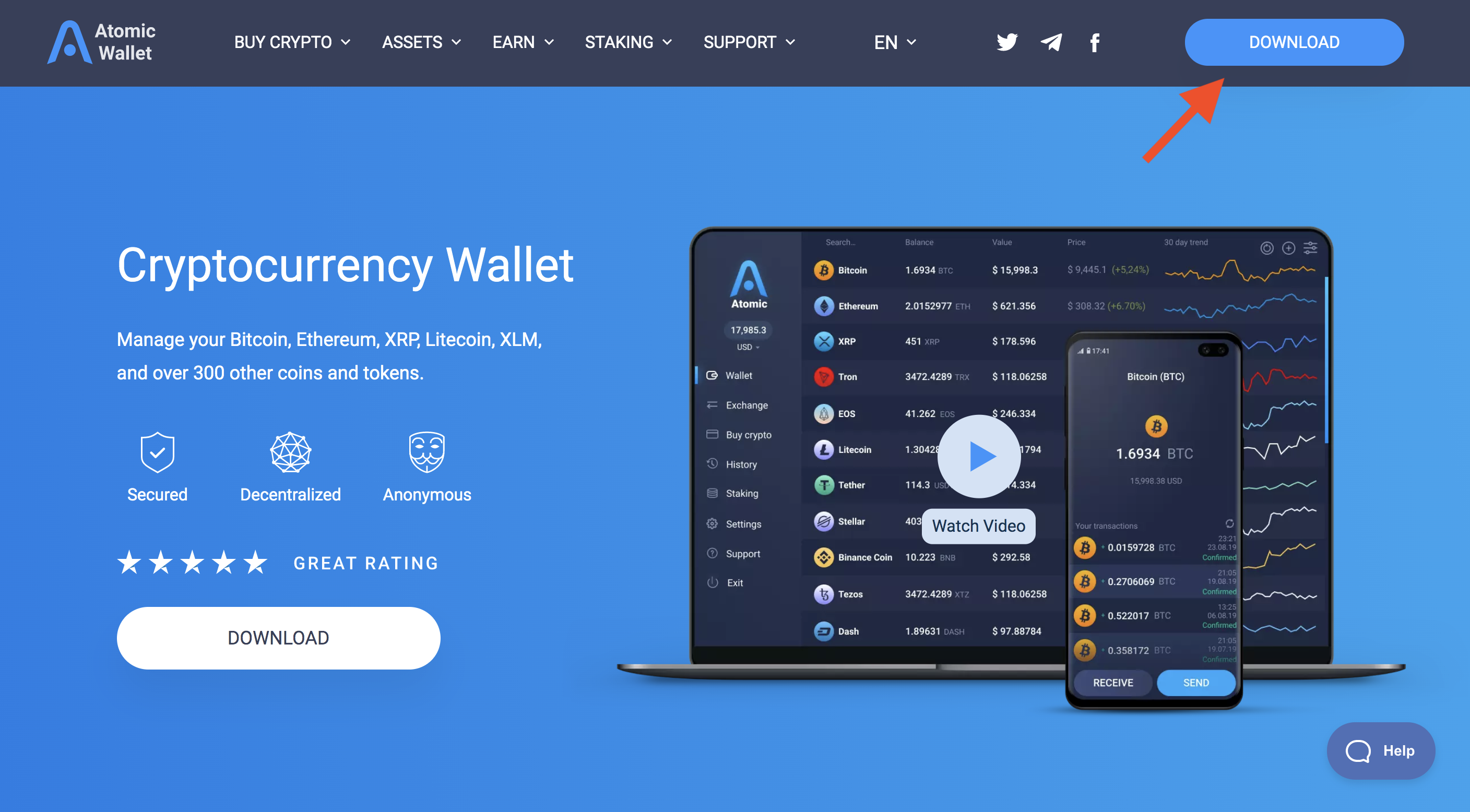 Atomic Wallet - Life With Crypto