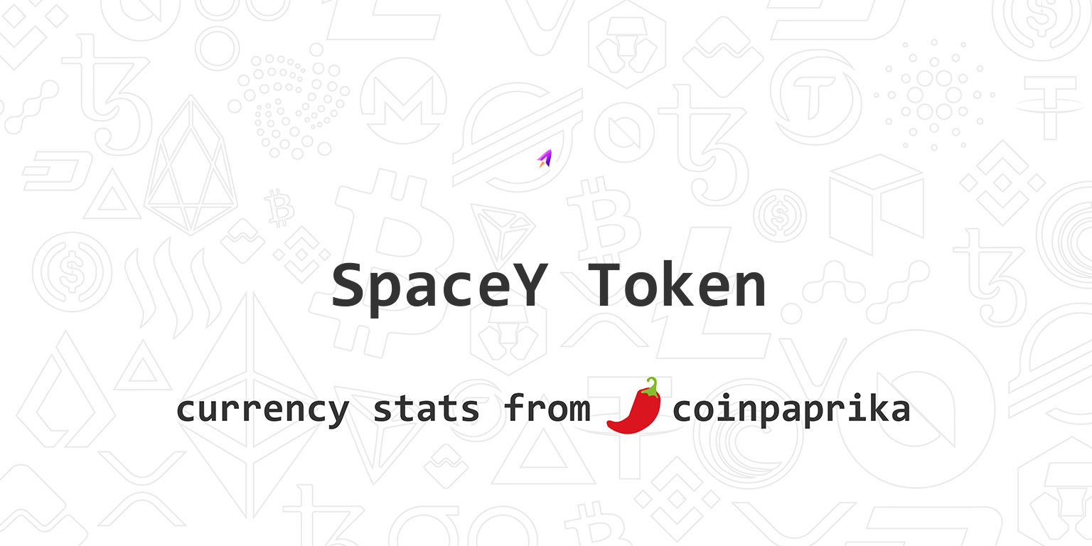 SpaceY Token (SPAY) live coin price, charts, markets & liquidity