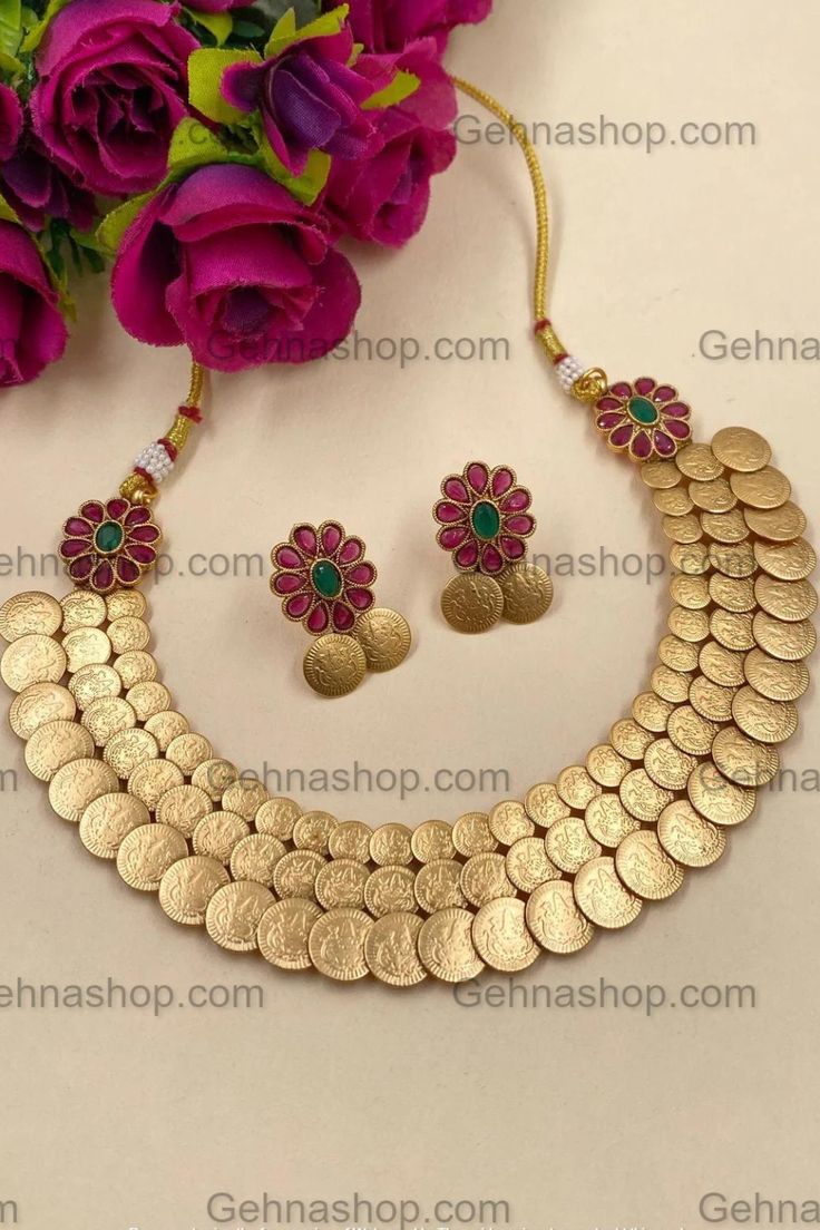 Gold Necklace Set | Gold Ornaments Designs