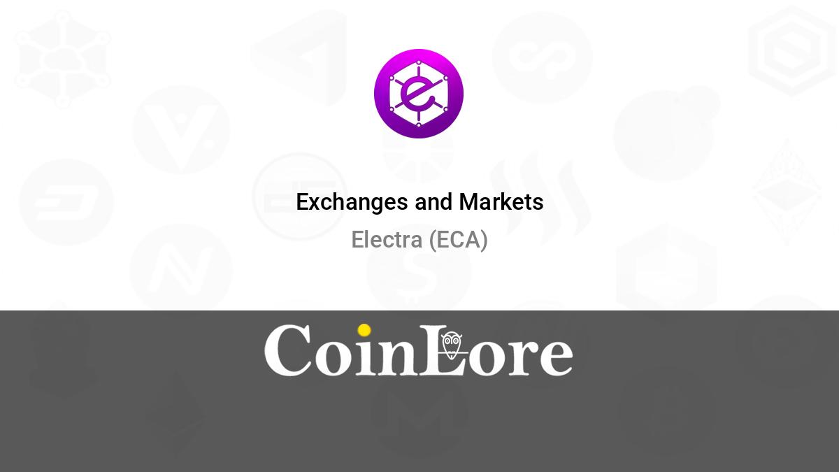 European Coin Alliance price today, ECA to USD live price, marketcap and chart | CoinMarketCap