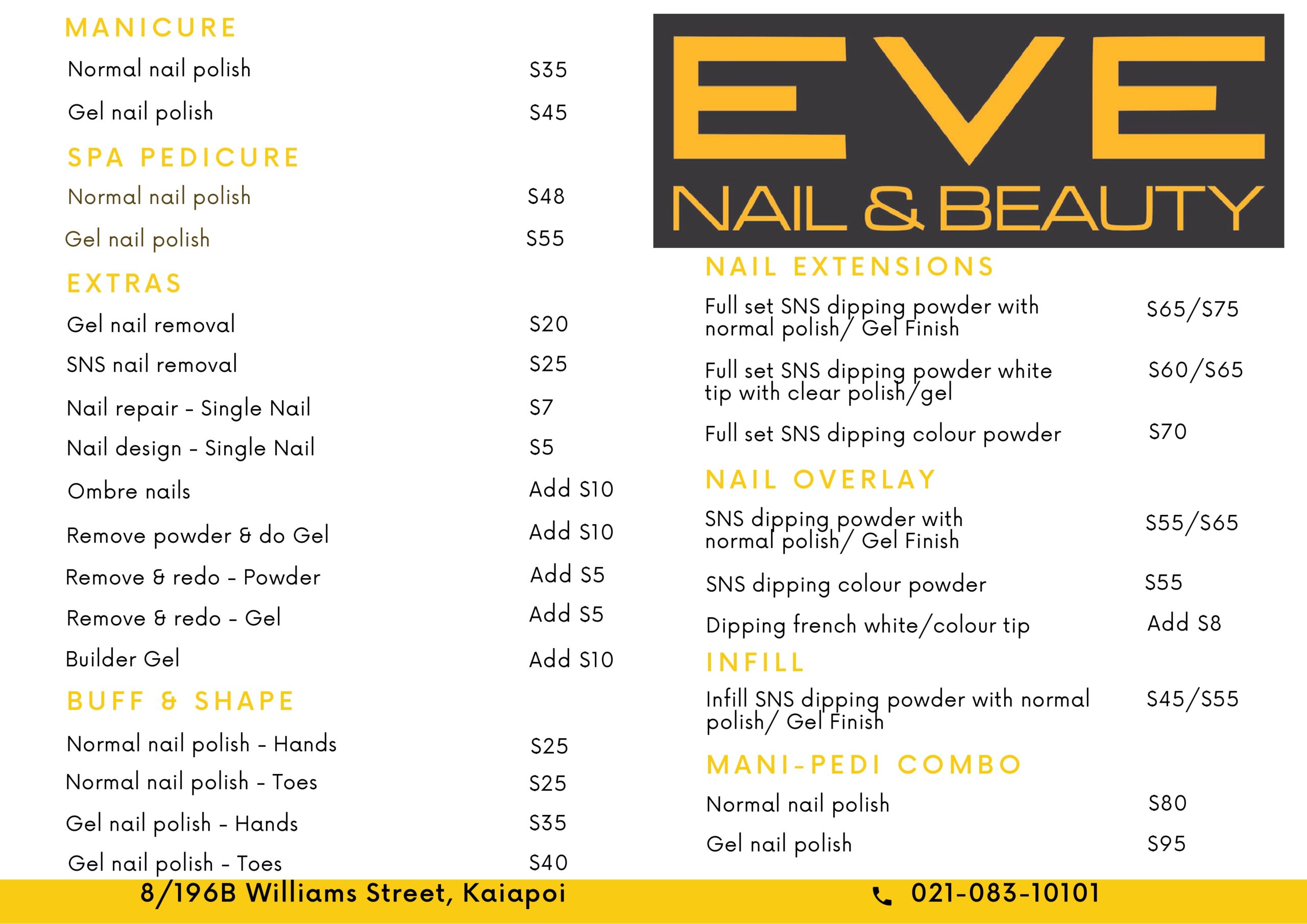 Services & Prices | Hairdressers Leicester by Eve Hair