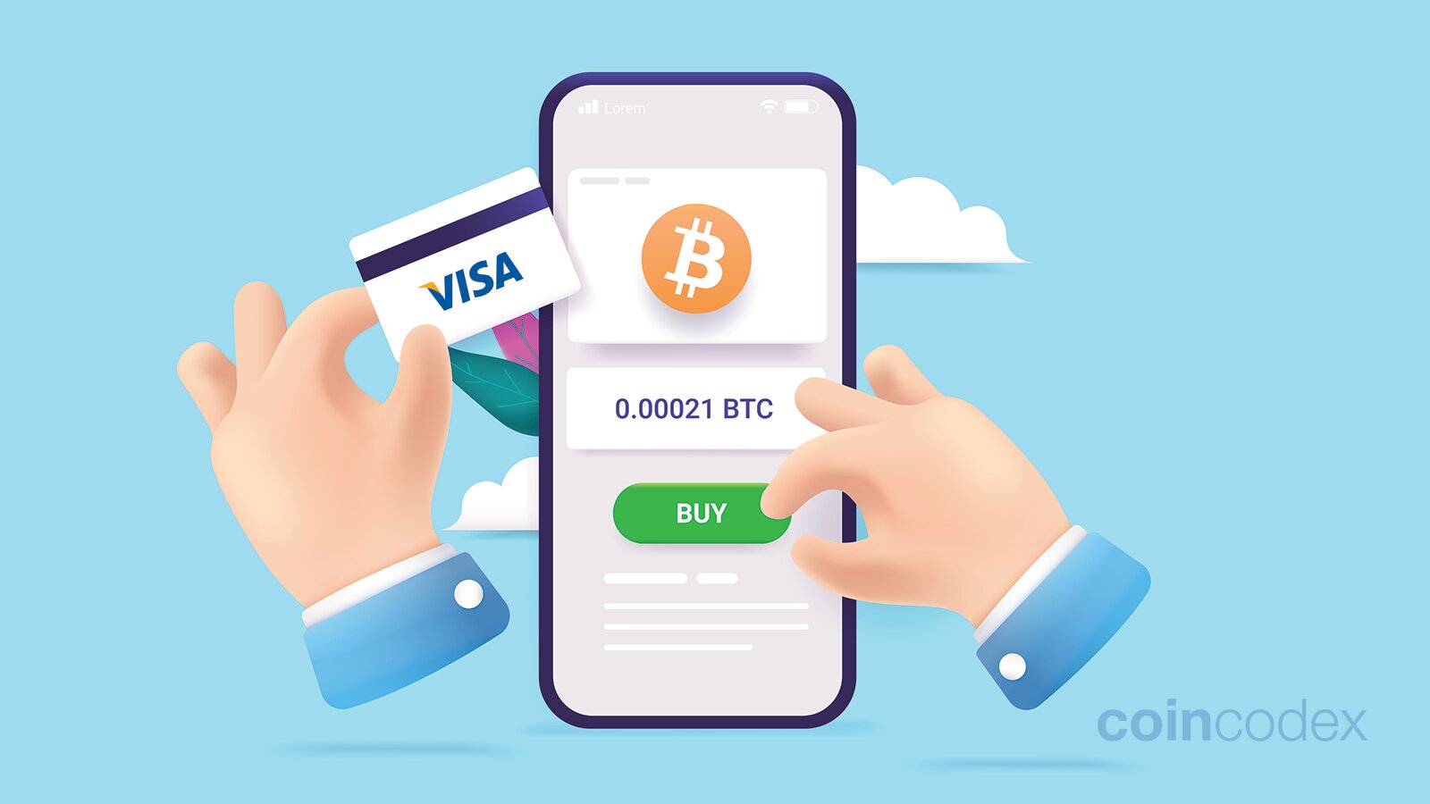 Buy Bitcoin (BTC) with a Visa prepaid Card Instantly