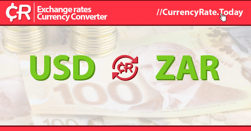 South African Rand to US Dollar or convert ZAR to USD