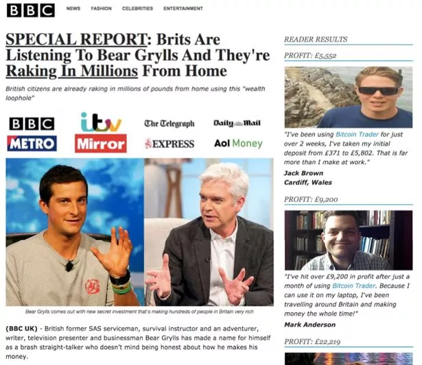 Fake AI crypto scam ads of celebs like Bear Grylls, Ian Wright rising on Facebook and Twitter