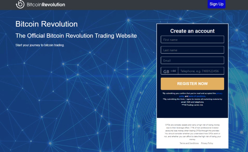 Bitcoin Revolution Login Page – Bitcoin Revolution