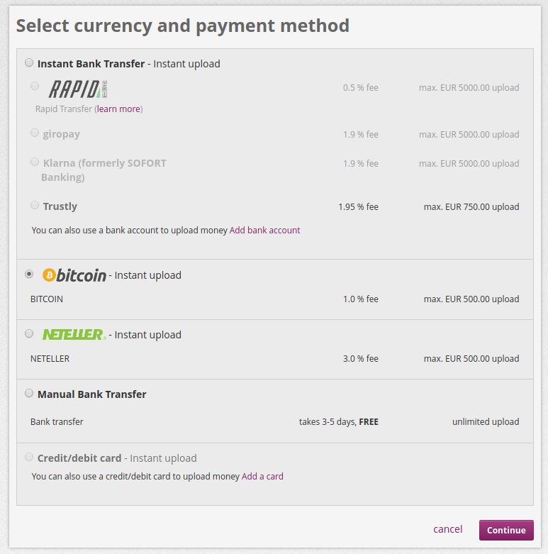 Can I deposit cryptocurrencies to a Skrill account? | Wikibrain