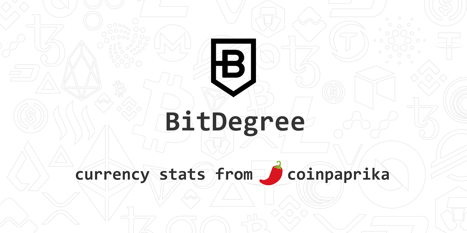 BitDegree price today, BDG to USD live price, marketcap and chart | CoinMarketCap