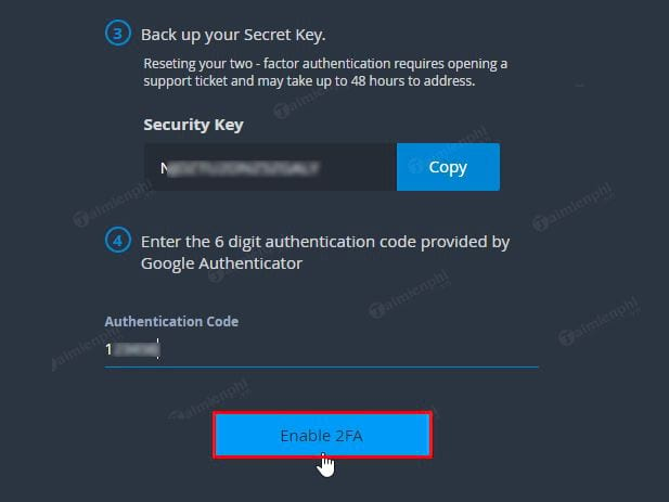 How to enable Two-Factor Authentication (2FA) for Bittrex