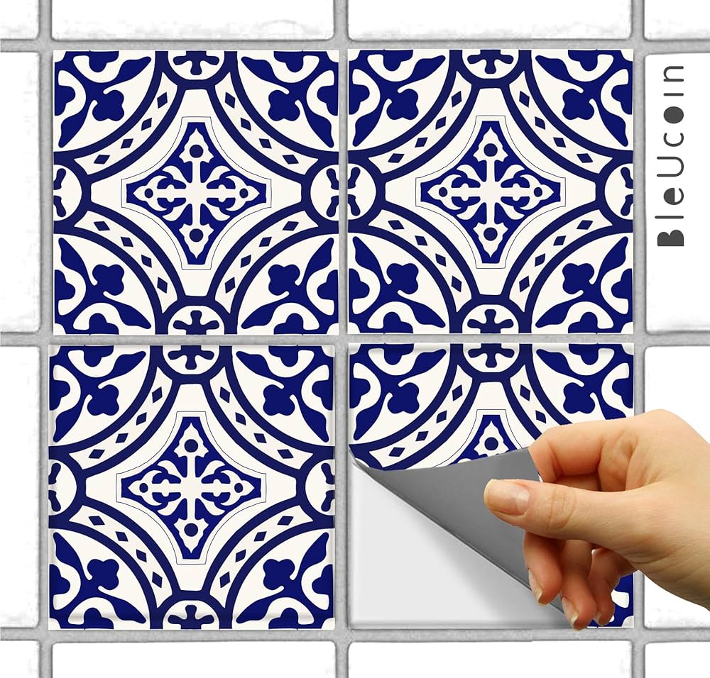 Budget Kitchen Makeover with Bleucoin Tiles - The Bright Blooms