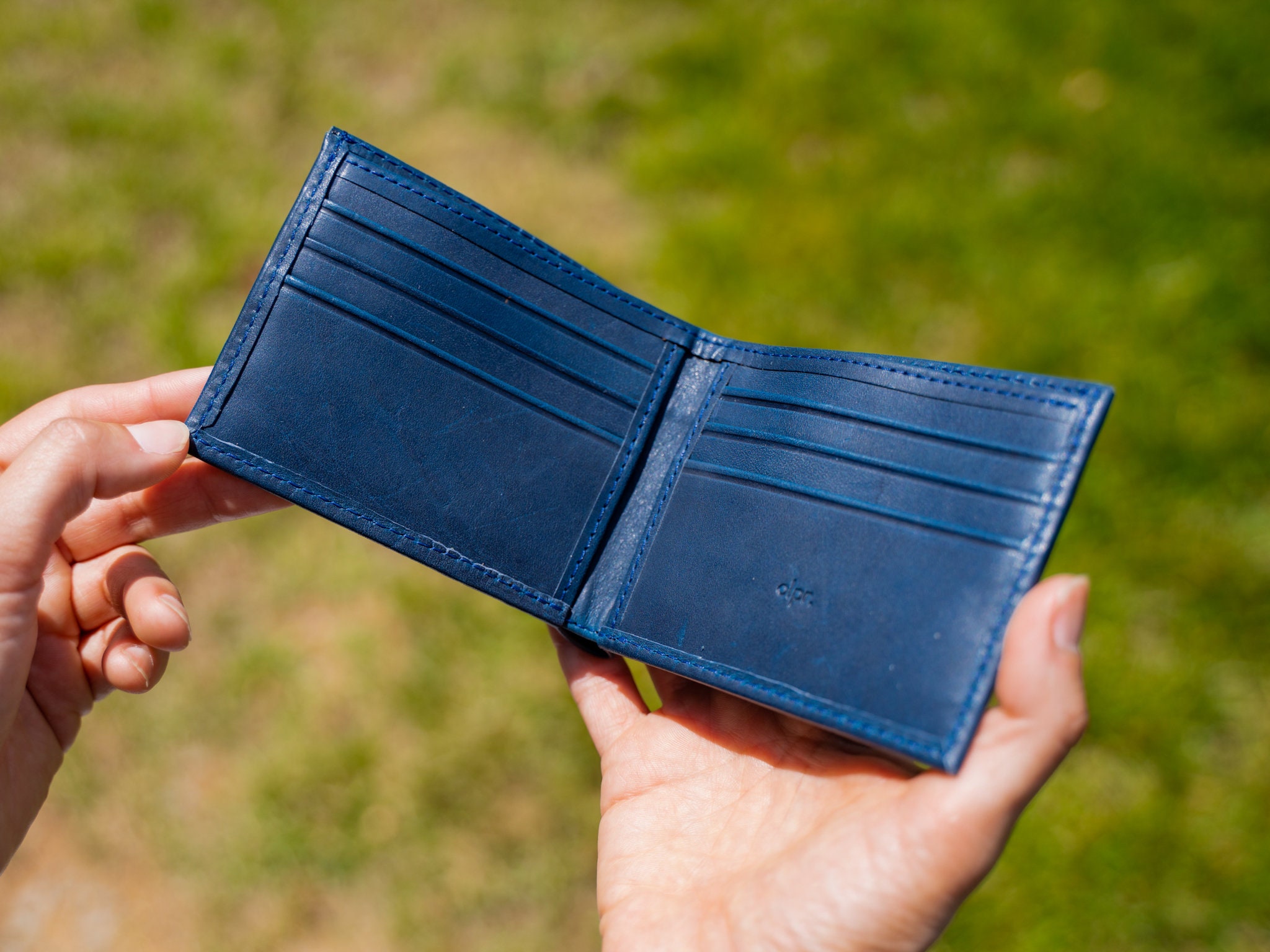 Blue Bi-Fold Dermot Leather Wallet | In stock! | Salt & Hide