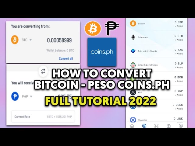 Convert BTC to PHP