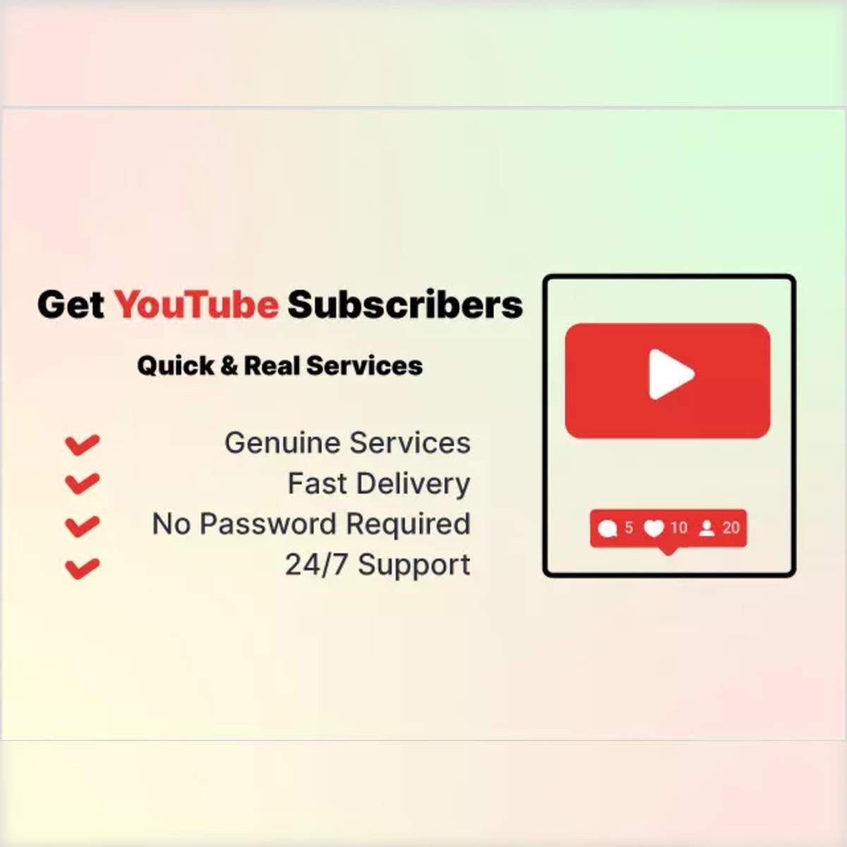 Free YouTube Subscribers | Free YouTube Likes