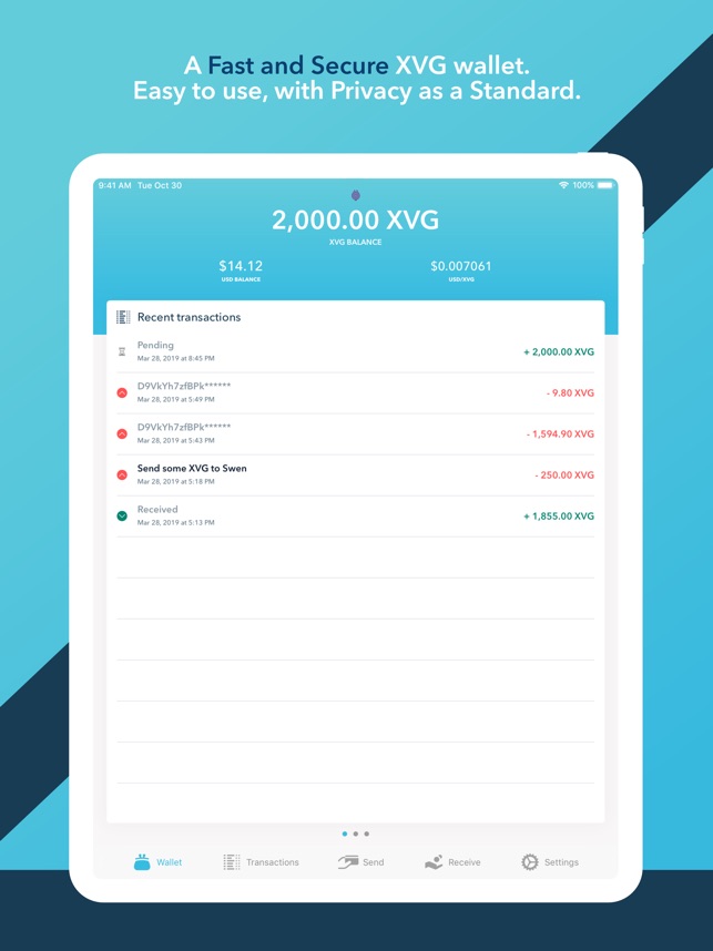 Verge Currency Wallet for iPhone - Free App Download