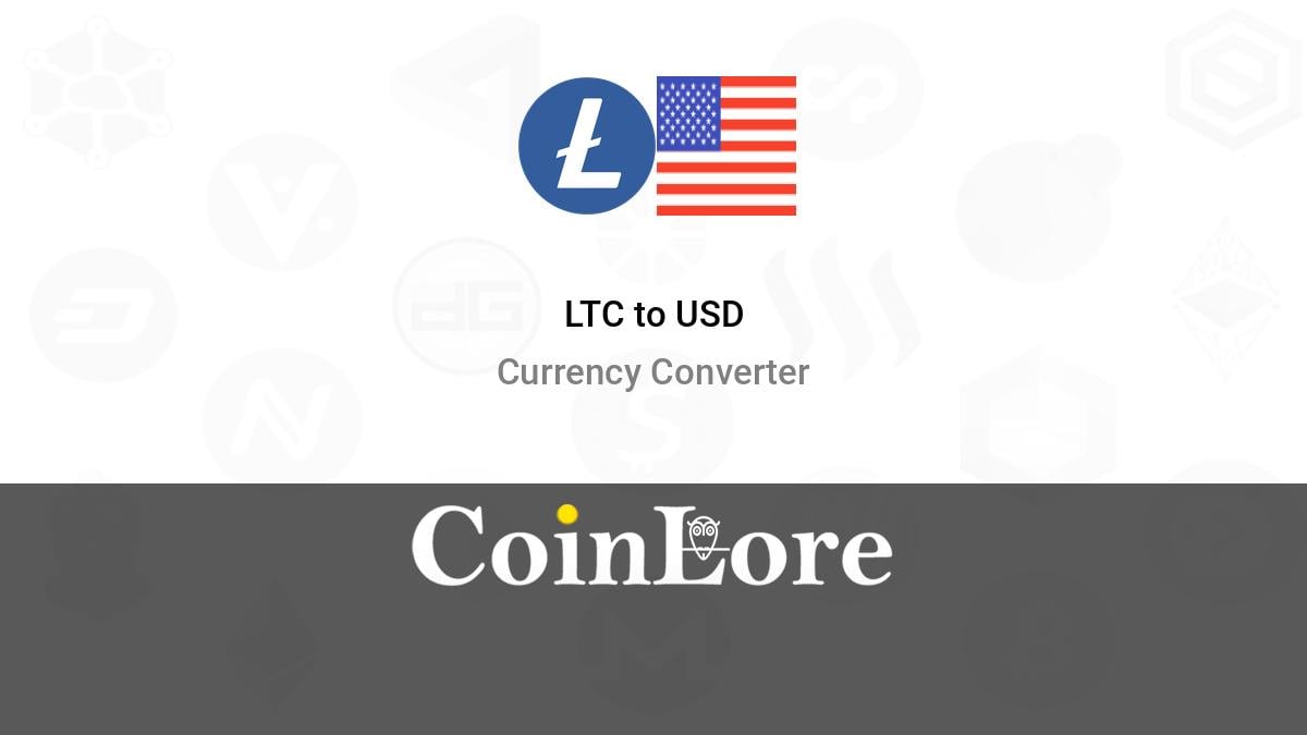 Litecoin price today, LTC to USD live price, marketcap and chart | CoinMarketCap