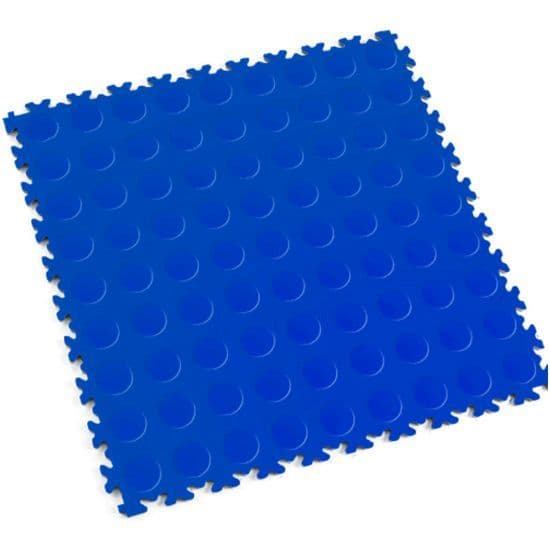 Sealey FT2B Vinyl Floor Tile with Peel & Stick Backing - Blue Coin Pack of 16 | McCormick Tools