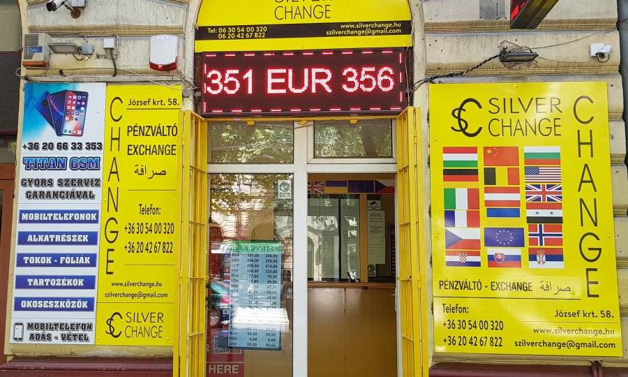 Currency Exchange Offices | EUR to HUF, USD to HUF | Correct Change