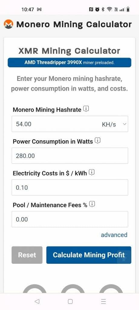 Monero Price - XMR Monero value converter