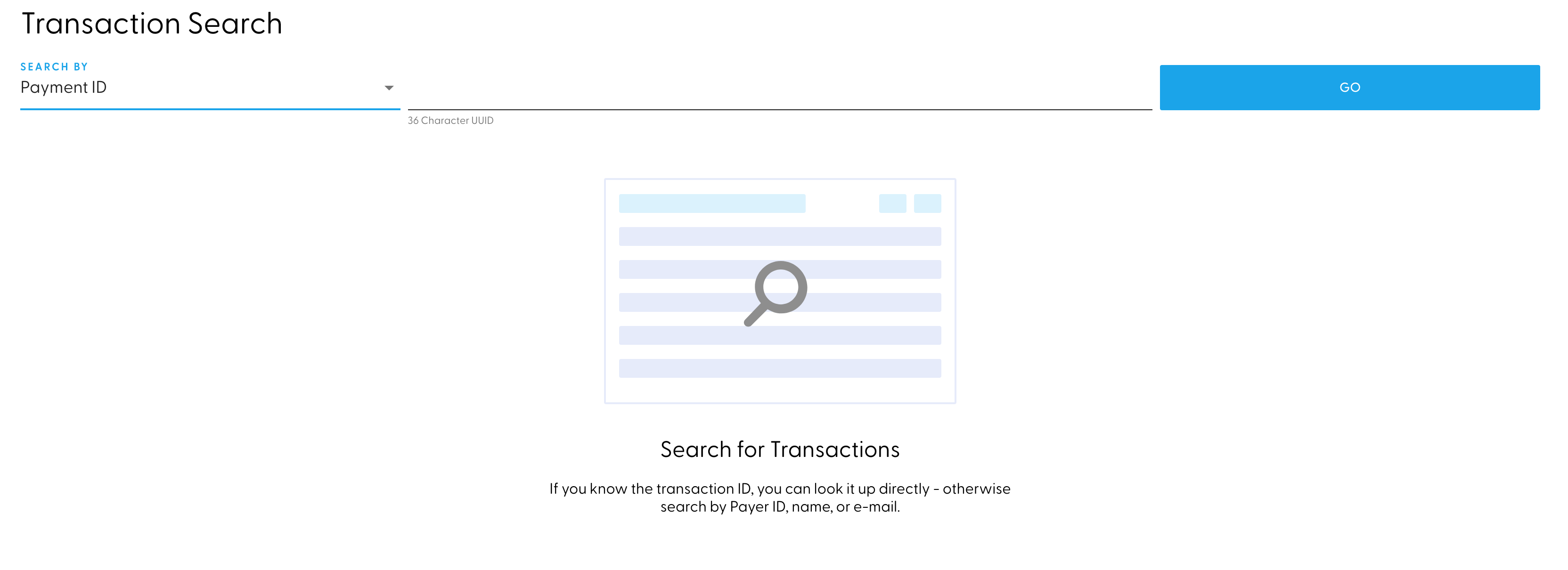 Solved: Is it possible to search by transaction ID? - The Seller Community
