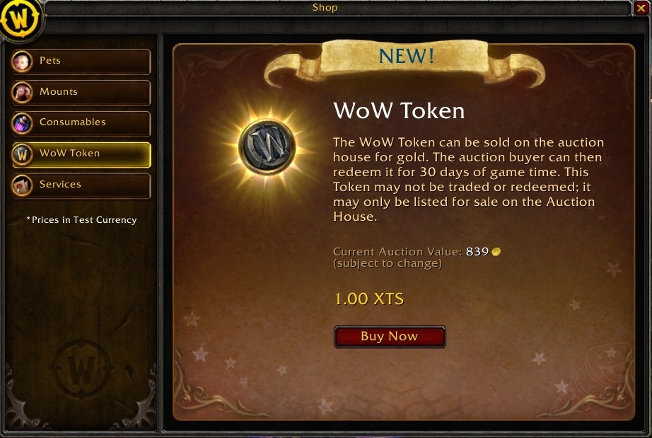 WoWTokenPrices - Price and History Tracker