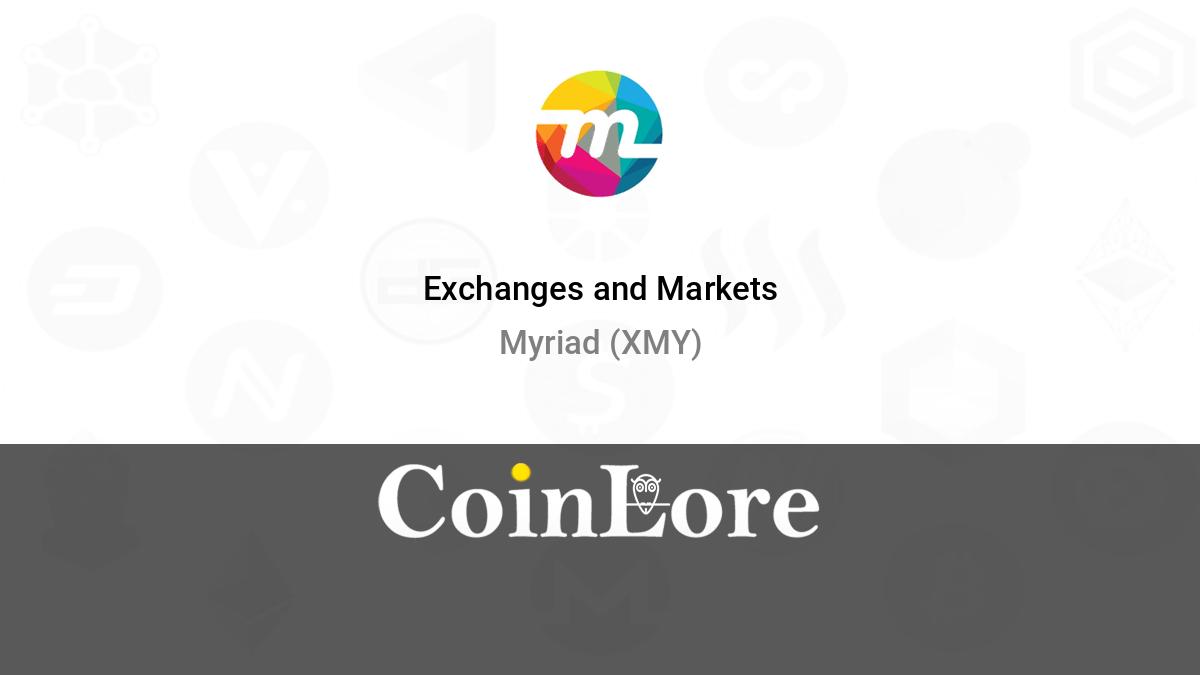 Myriad Coin (XMY) – Price, Market Cap, Exchanges Review – BitcoinWiki