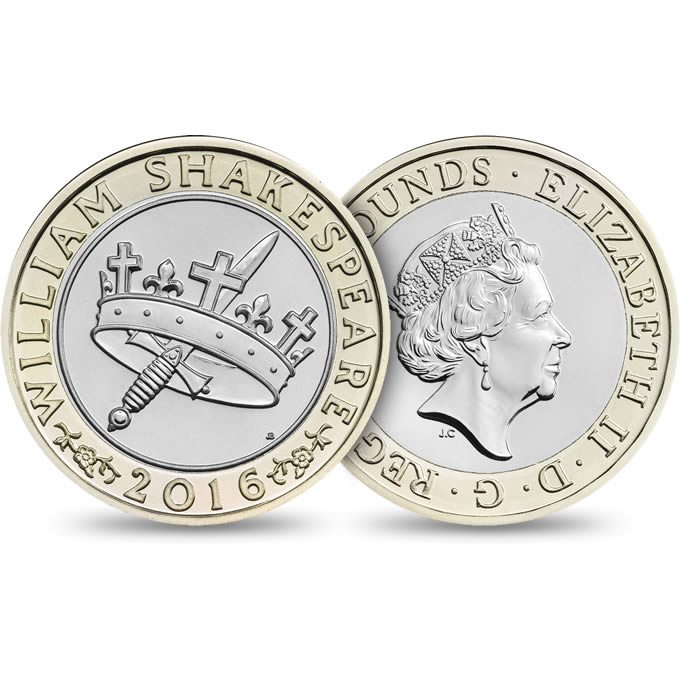 Shakespeare Histories Queen Elizabeth II £2 Coin - Mintage: 5,, - Scarcity Index: 1