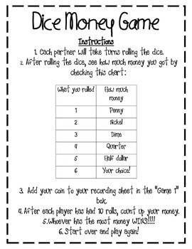 Coins on a Roll Dice Game (Classroom Freebies) | Classroom freebies, Fun education, Dice games