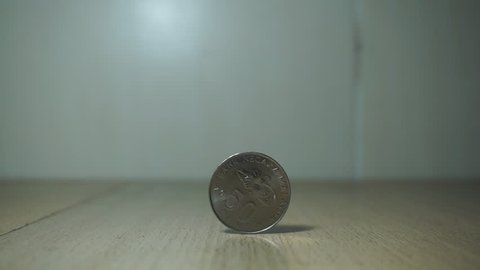 Coin flip lands on its side - GIF - Imgur