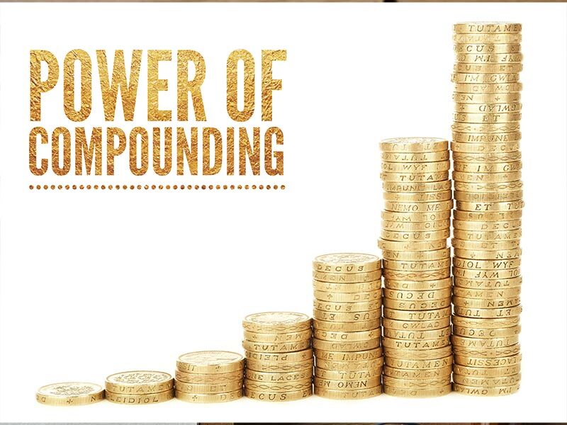 How does compound interest work with Cryptos?