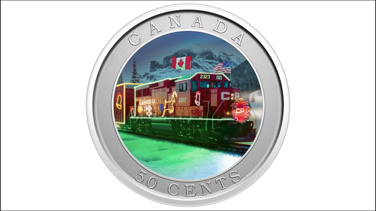 Canadian Cent CP Holiday Train Lenticular Coin