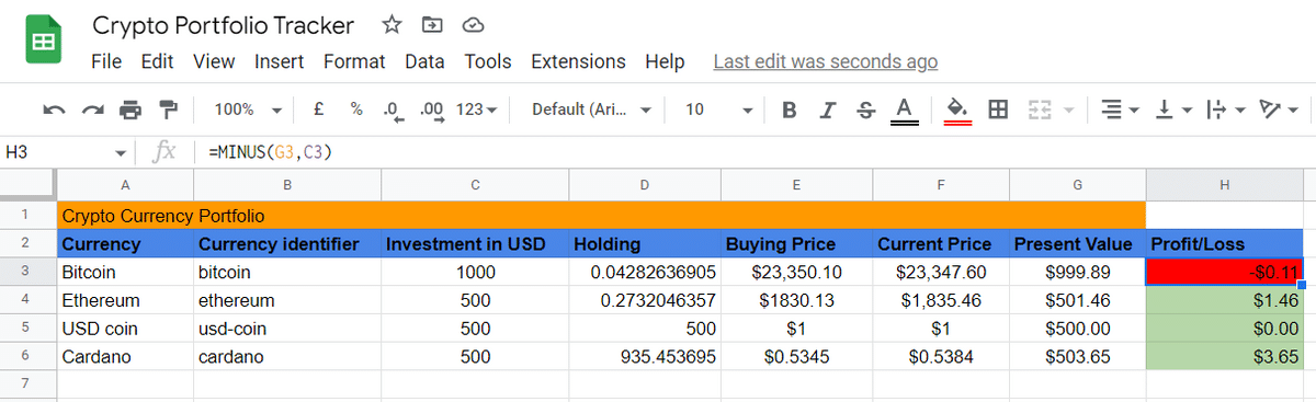 How to Create Your Own Excel Crypto Tracker in | CoinLedger