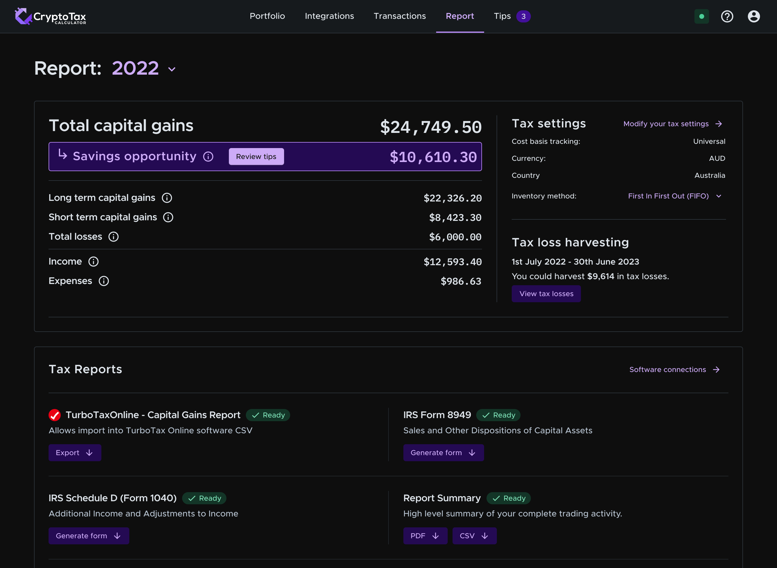 Crypto Tax Calculator | Calculate Cryptocurrency Taxes | FlyFin