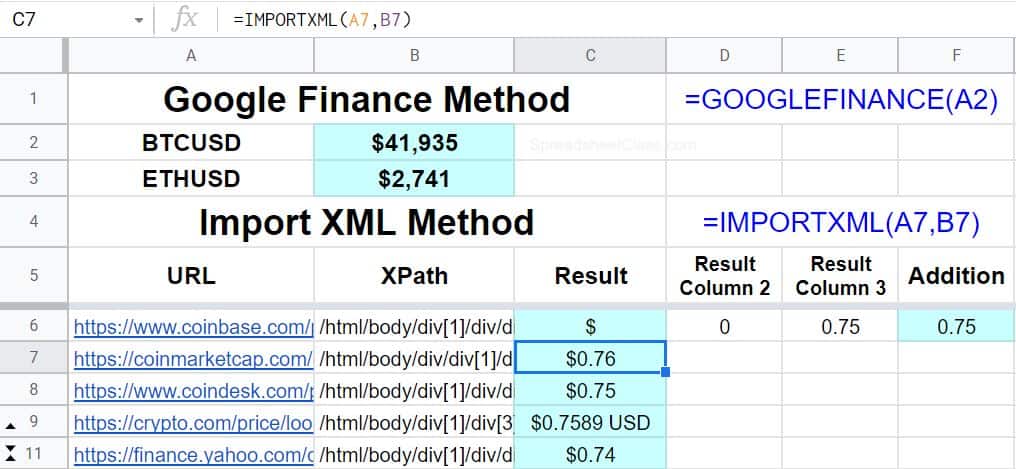 Crypto Spreadsheet Tracker