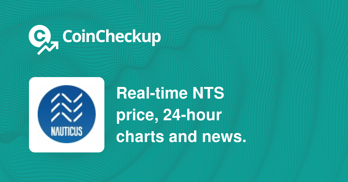 NautilusCoin price today, NAUT to USD live price, marketcap and chart | CoinMarketCap