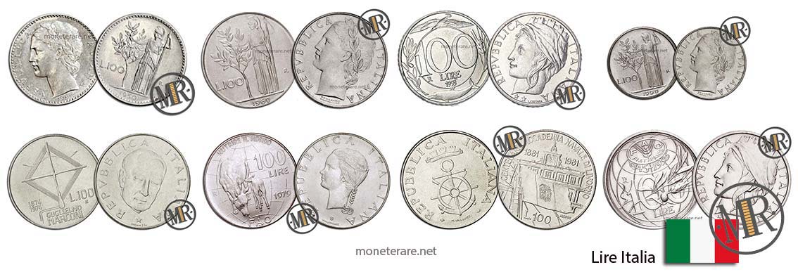 Lire Coin - Values of Italian Lire , , 
