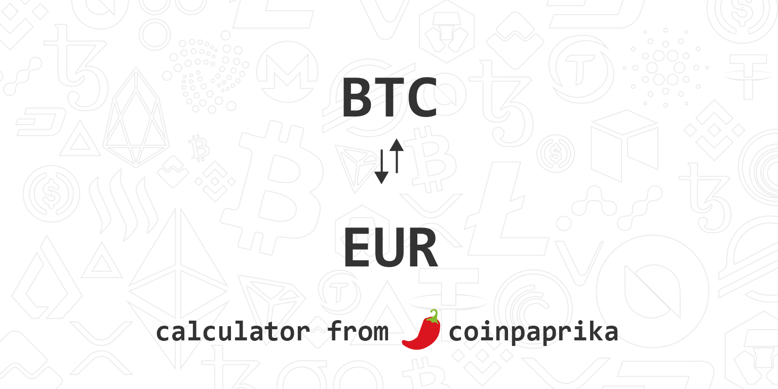 How much is Bitcoin (BTC) worth in Euro (EUR)? - BTC to EUR Converter - CoinxConverter