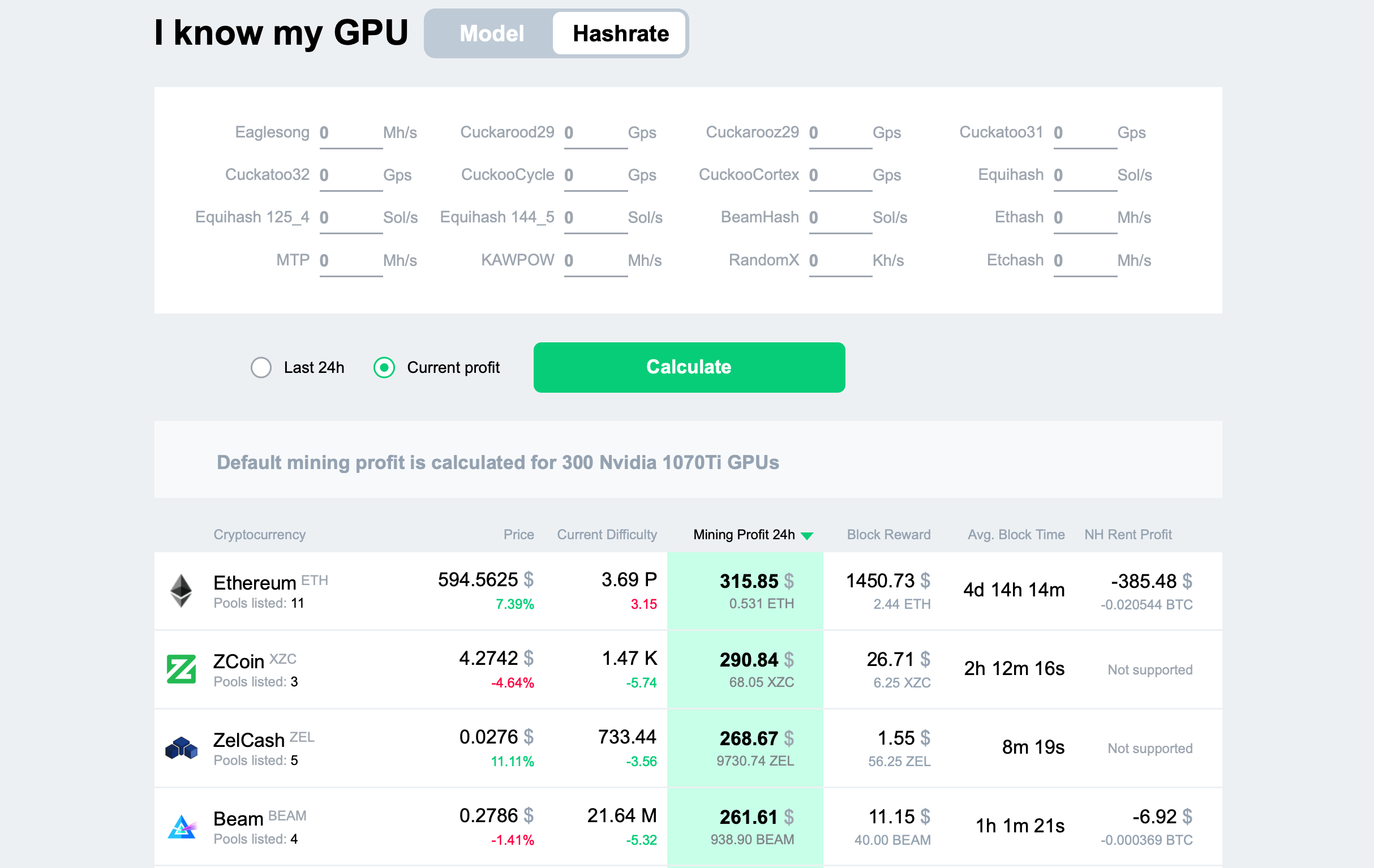 Alloscomp : Bitcoin Mining Calculator