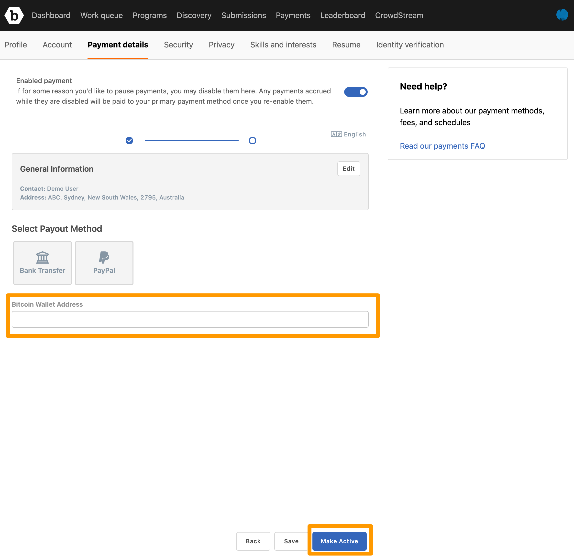 What type of Bitcoin address should I use?