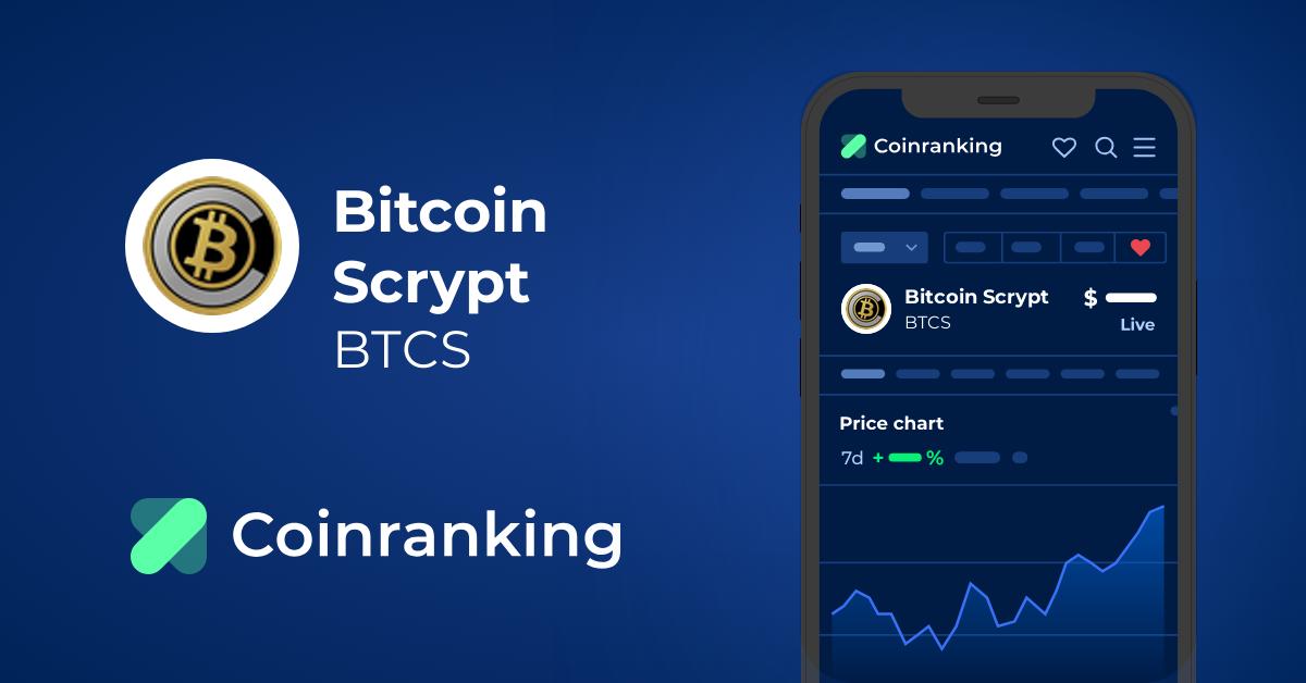 Bitcoin Scrypt Price Today - BTCS Coin Price Chart & Crypto Market Cap