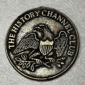 VINTAGE HISTORY CHANNEL Club Commemorative Coin Token 21mm $ - PicClick AU