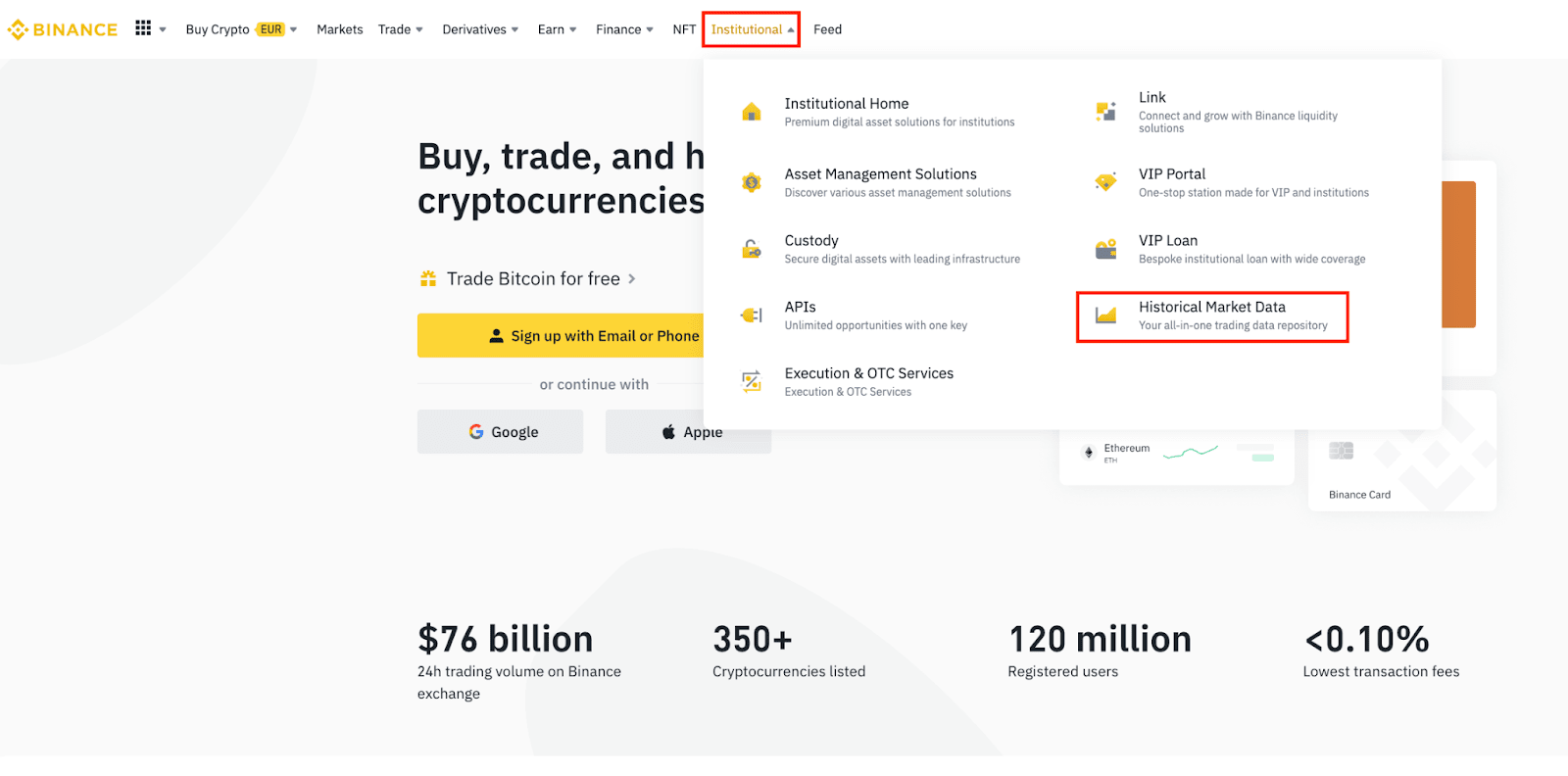 AWS Marketplace: Binance Cryptocurrency Exchange | Crypto Data Download