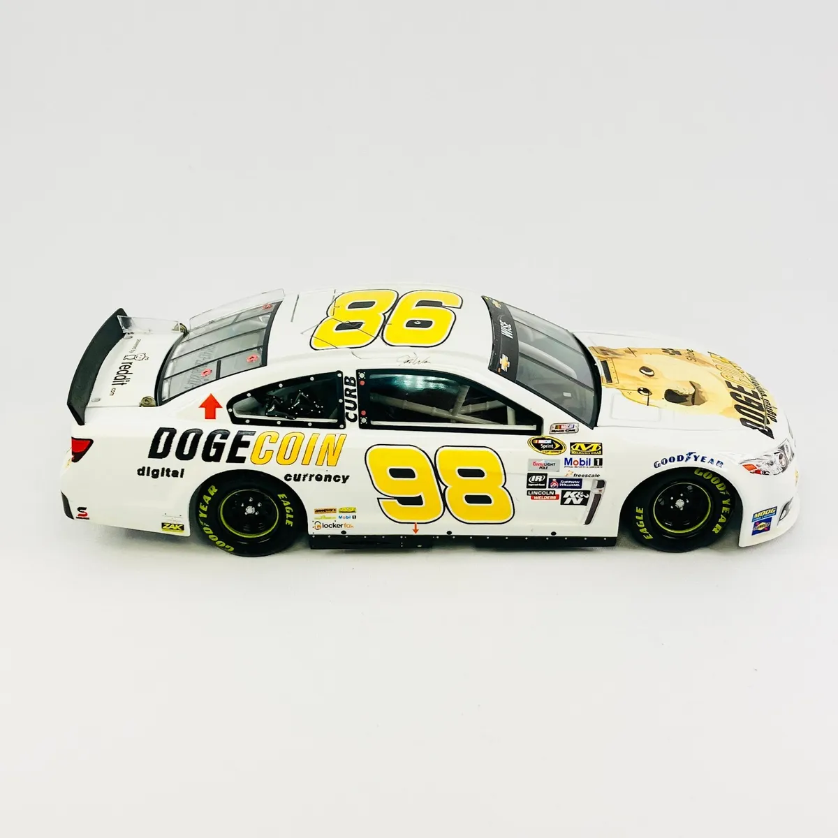 JOSH WISE #98 Dogecoin / Reddit Vintage Finish 1/24 Scale NASCAR Diecast $ - PicClick