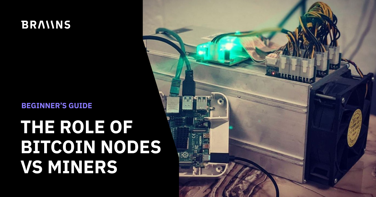 The difference between a Bitcoin node and a miner