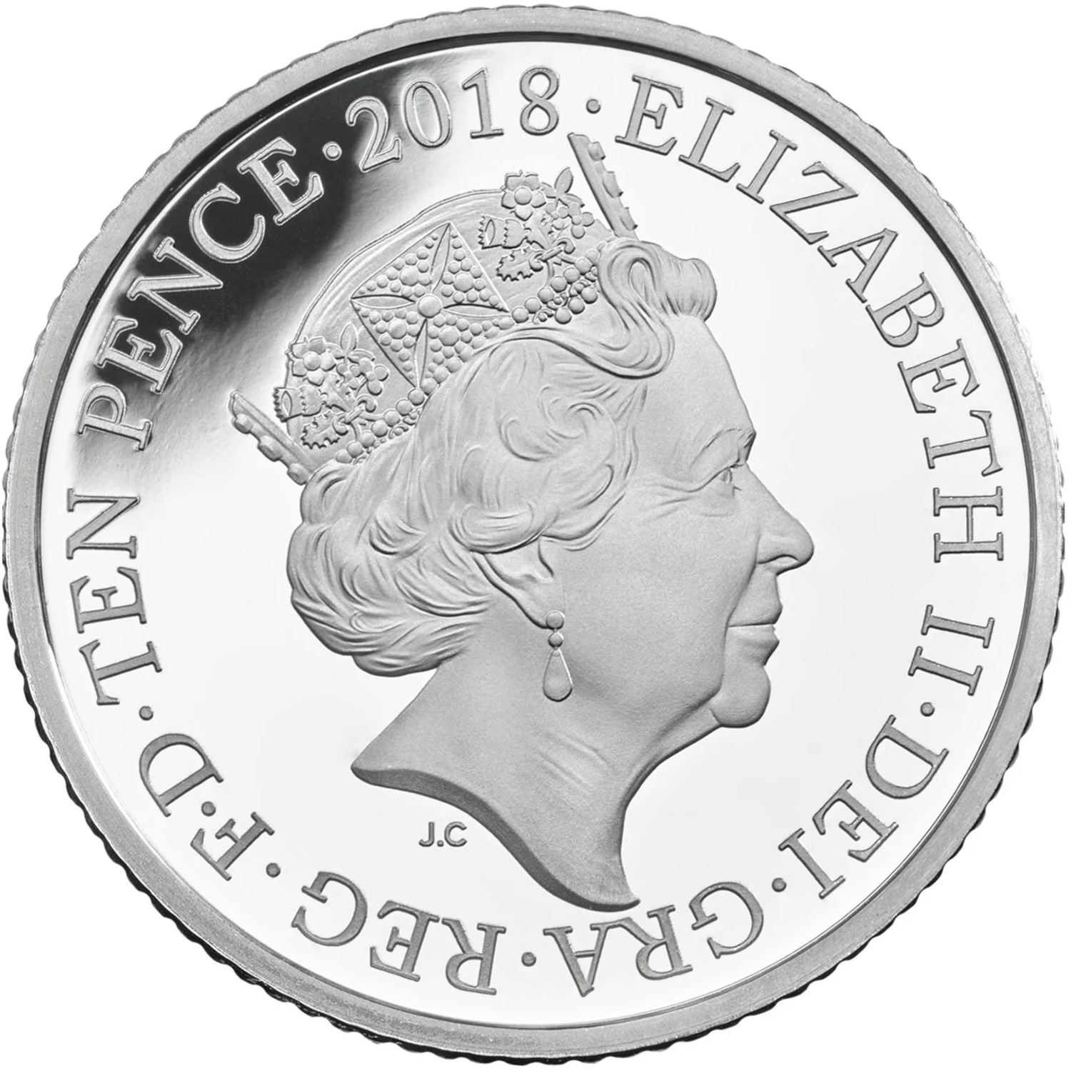 10 Pence - Elizabeth II (E - English Breakfast; Silver Proof) - United Kingdom – Numista