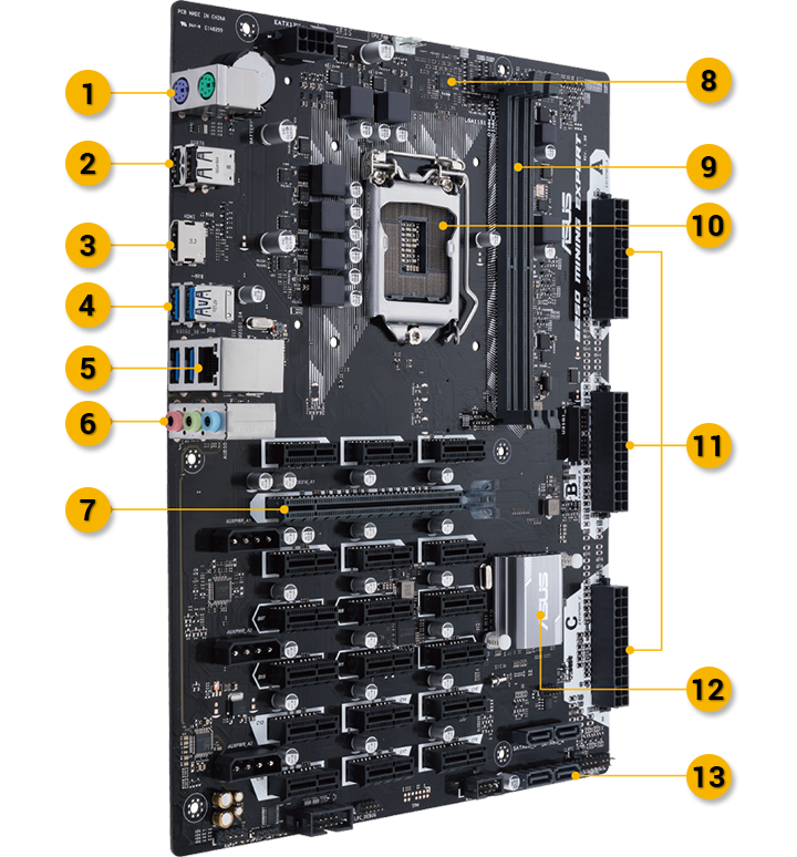 Asus Motherboard B Mining Expert D4