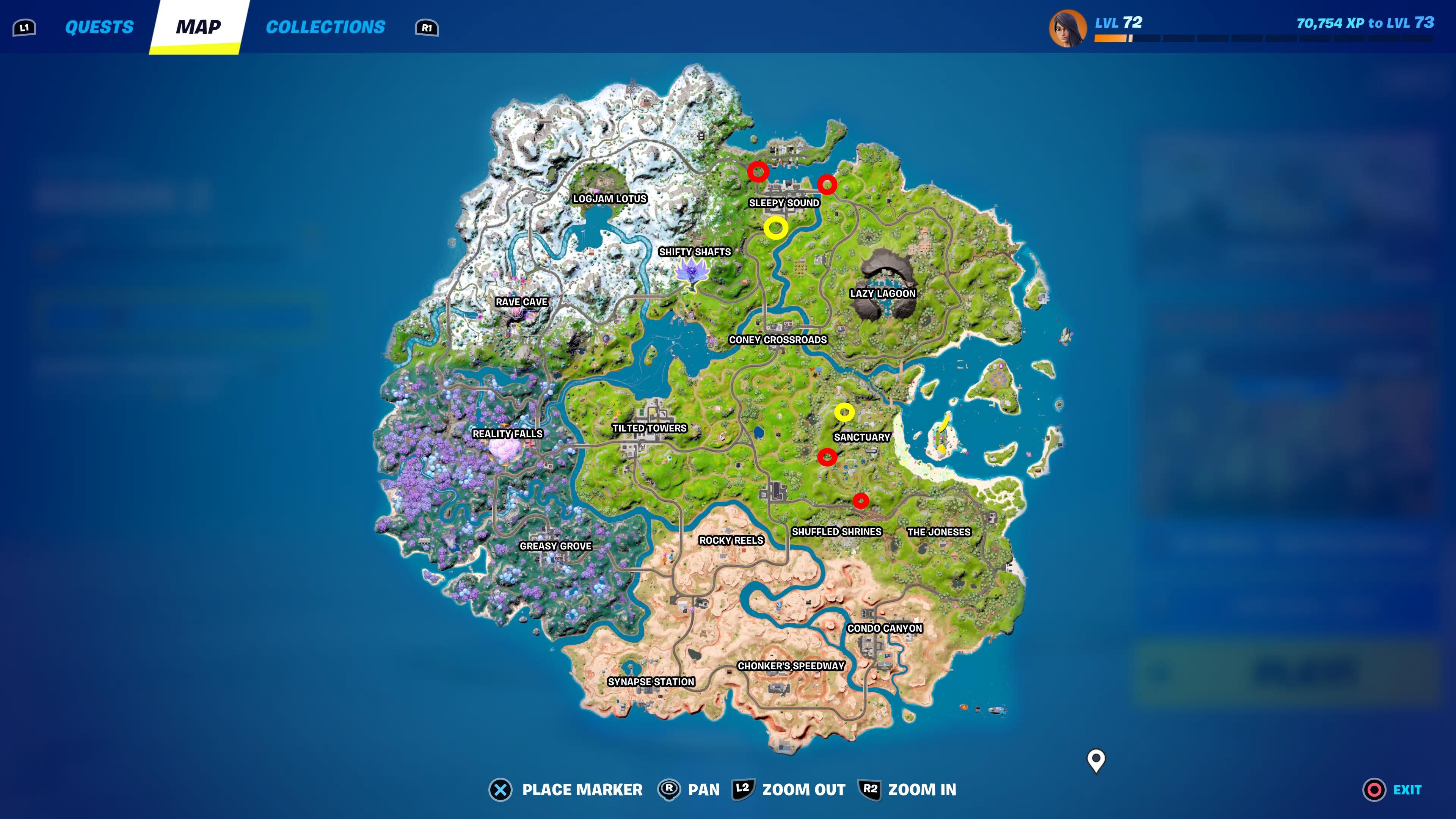 Fortnite: Season 4 Week 6 XP Coin Locations