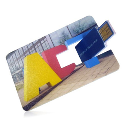 USB Card Leather Wallet - USB Flash 24