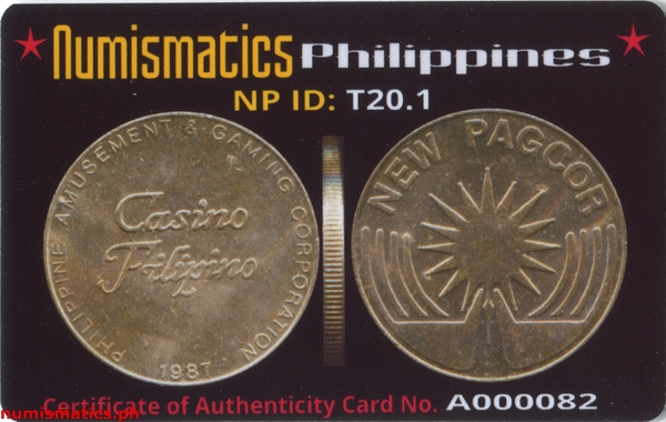 TOKEN - CASINO Filipino - New Pagcor Manila - mm nickel - Rare (#D1) $ - PicClick