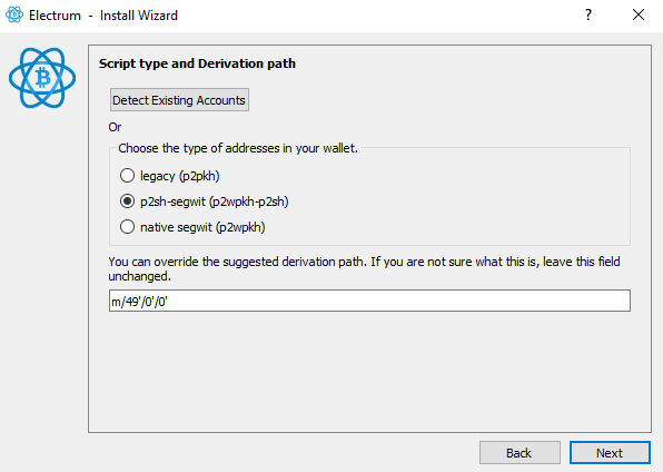 More receive addresses with electrum