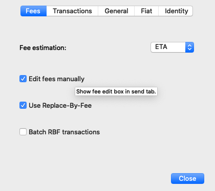 Is it possible to send to another address using replace-by-fee in either Bitcoin Core or Electrum?